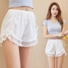 Korean-style loose anti-glare safety pants for outerwear, women's summer ice silk plate-sized leggings with lace edges, and shorts and pajama pants for innerwear Specification image